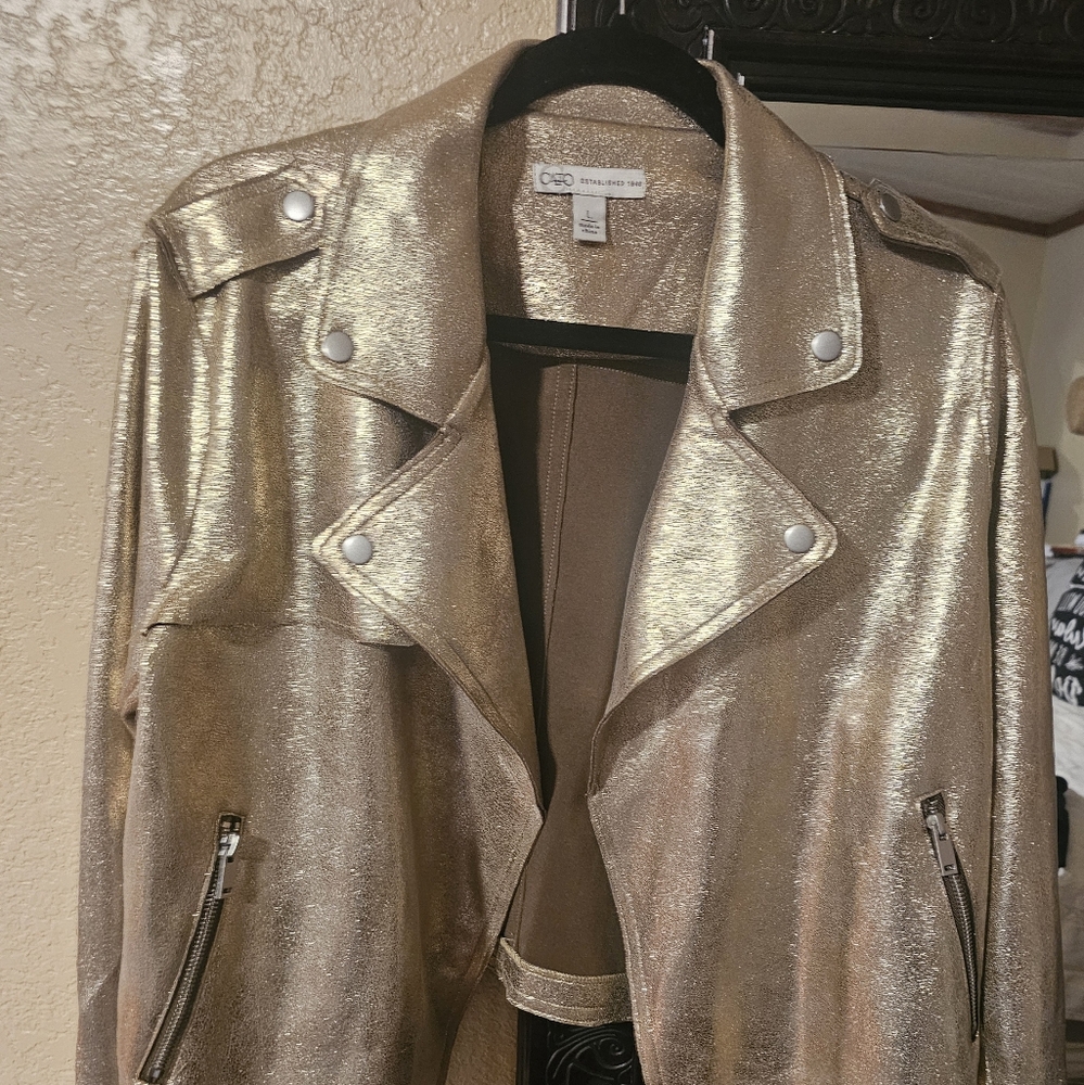 Gold thin jacket